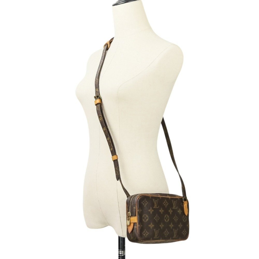 LOUIS VUITTON Brown Monogram Pochette Mini Bag - Picture 16 of 16